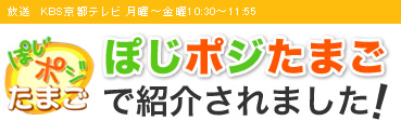 ぽじポジたまごで紹介されました!