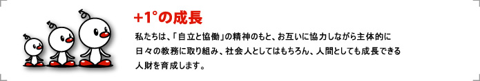 +1°の成長